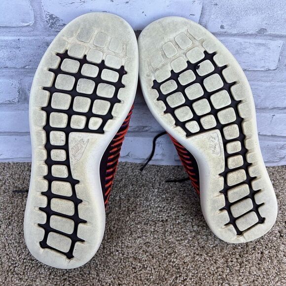 Nike Roshe Two Flyknit Deep Burgundy Running Trainers 844929 Sneakers Size 10 - Picture 9 of 10